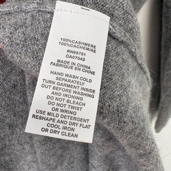 Tahari 100% Cashmere Belted Long Cardigan / Sweater Coat – Grey – M - Picture 4 of 6